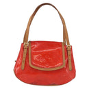 LOUIS VUITTON Monogram Vernis Biscayne Bay GM Bag Rouge M91287 LV Auth BA14386-2