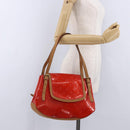 LOUIS VUITTON Monogram Vernis Biscayne Bay GM Bag Rouge M91287 LV Auth BA14386-22