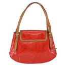 LOUIS VUITTON Monogram Vernis Biscayne Bay GM Bag Rouge M91287 LV Auth BA14386-3