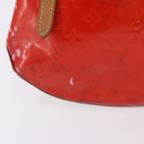 LOUIS VUITTON Monogram Vernis Biscayne Bay GM Bag Rouge M91287 LV Auth BA14386-4