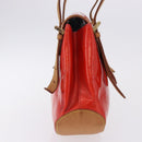 LOUIS VUITTON Monogram Vernis Biscayne Bay GM Bag Rouge M91287 LV Auth BA14386-6