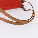 LOUIS VUITTON Monogram Vernis Biscayne Bay GM Bag Rouge M91287 LV Auth BA14386-8