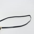Salvatore Ferragamo Gancini Shoulder Bag Leather Navy Gold Auth BA14387-8