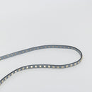 VALENTINO Rock Studs Hand Bag Leather 2way Light Blue Gold Auth BA14388-14