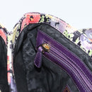 BALLY Hand Bag Leather Purple Gold Auth BA14389A-23