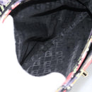 BALLY Hand Bag Leather Purple Gold Auth BA14389A-25