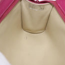 CHANEL COCO Mark Pouch Caviar Skin Pink Gold CC Auth BA14390A-14