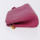 CHANEL COCO Mark Pouch Caviar Skin Pink Gold CC Auth BA14390A-5