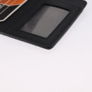 PRADA Card Case Safiano leather Black Silver 2MC122 Auth BA14392A-14