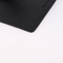 PRADA Card Case Safiano leather Black Silver 2MC122 Auth BA14392A-15