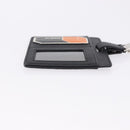 PRADA Card Case Safiano leather Black Silver 2MC122 Auth BA14392A-3