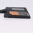 PRADA Card Case Safiano leather Black Silver 2MC122 Auth BA14392A-4
