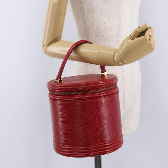 LOUIS VUITTON Epi Cannes Hand Bag Red M48037 LV Auth BA14397