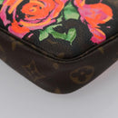 LOUIS VUITTON Monogram Rose Pochette Accessoires Pouch M48615 LV Auth BA143V-16