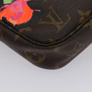 LOUIS VUITTON Monogram Rose Pochette Accessoires Pouch M48615 LV Auth BA143V-17