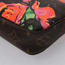 LOUIS VUITTON Monogram Rose Pochette Accessoires Pouch M48615 LV Auth BA143V-18