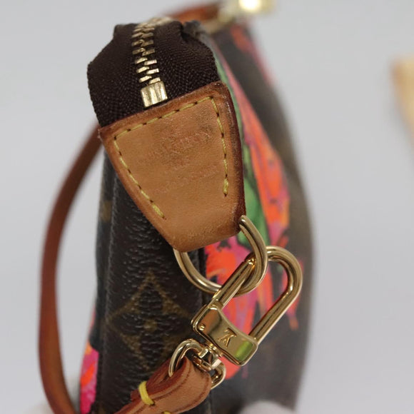 LOUIS VUITTON Monogram Rose Pochette Accessoires Pouch M48615 LV Auth BA143A