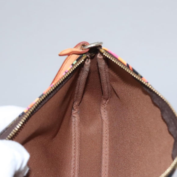 LOUIS VUITTON Monogram Rose Pochette Accessoires Pouch M48615 LV Auth BA143A