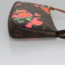 LOUIS VUITTON Monogram Rose Pochette Accessoires Pouch M48615 LV Auth BA143V-3