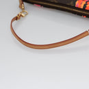 LOUIS VUITTON Monogram Rose Pochette Accessoires Pouch M48615 LV Auth BA143V-7