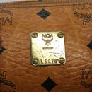 MCM Logogram Vicetos Hand Bag PVC Leather 2way Brown Gold Auth BA1440-12