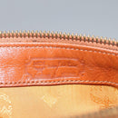 MCM Logogram Vicetos Hand Bag PVC Leather 2way Brown Gold Auth BA1440-18