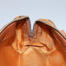 MCM Logogram Vicetos Hand Bag PVC Leather 2way Brown Gold Auth BA1440-19