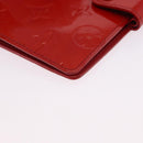 LOUIS VUITTON Monogram Vernis Agenda PM Planner Cover Red R21016 Auth BA14403-15