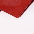 LOUIS VUITTON Monogram Vernis Agenda PM Planner Cover Red R21016 Auth BA14403-16