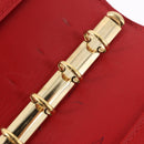 LOUIS VUITTON Monogram Vernis Agenda PM Planner Cover Red R21016 Auth BA14403-24