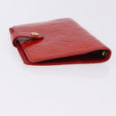 LOUIS VUITTON Monogram Vernis Agenda PM Planner Cover Red R21016 Auth BA14403-6