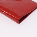 LOUIS VUITTON Monogram Vernis Agenda PM Planner Cover Red R21016 Auth BA14403-14