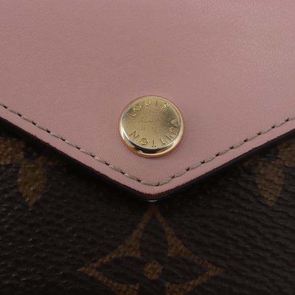 LOUIS VUITTON Monogram Portefeuille Zoe Wallet Pink M62933 LV Auth BA14404