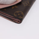 LOUIS VUITTON Monogram Portefeuille Zoe Wallet Pink M62933 LV Auth BA14404-7