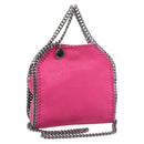 Stella MacCartney Chain Falabella Bag Polyester 2way Pink 391698 Auth BA14406A-1