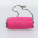 Stella MacCartney Chain Falabella Bag Polyester 2way Pink 391698 Auth BA14406A-5