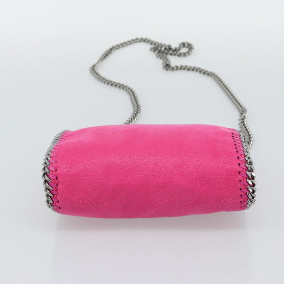 Stella MacCartney Chain Falabella Bag Polyester 2way Pink 391698 Auth BA14406A