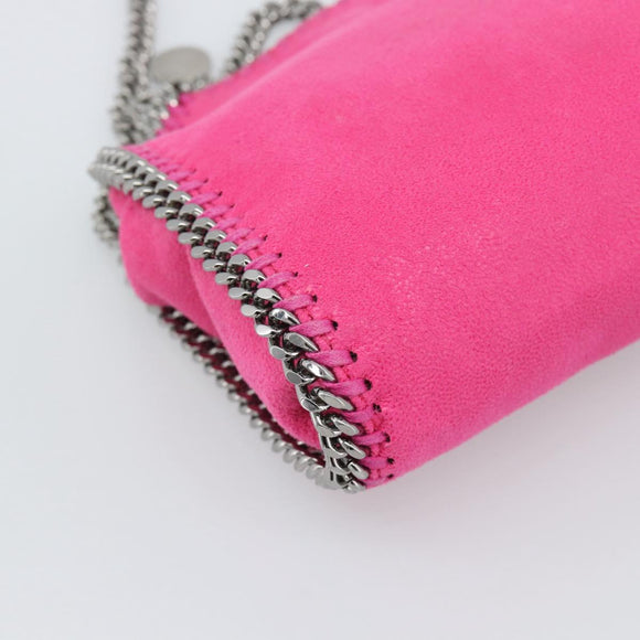 Stella MacCartney Chain Falabella Bag Polyester 2way Pink 391698 Auth BA14406A