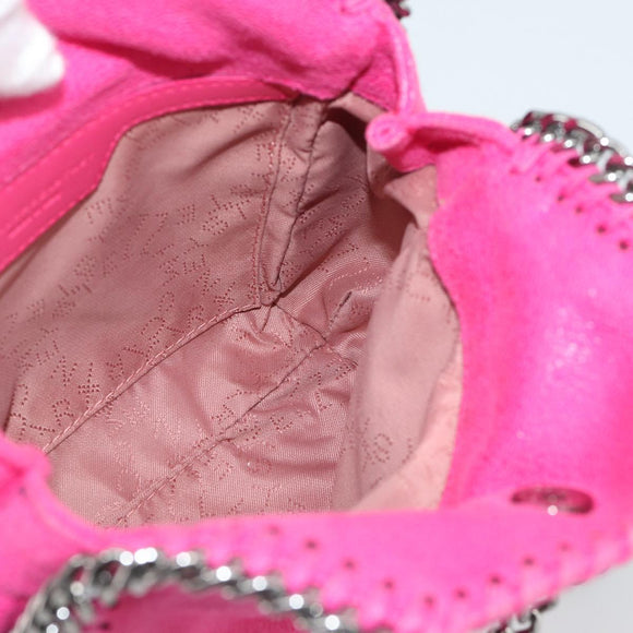 Stella MacCartney Chain Falabella Bag Polyester 2way Pink 391698 Auth BA14406A
