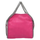Stella MacCartney Chain Falabella Bag Polyester 2way Pink 391698 Auth BA14406A-2
