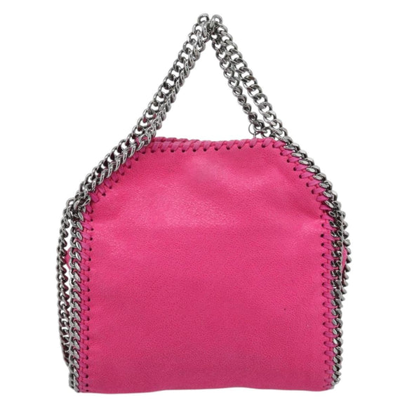 Stella MacCartney Chain Falabella Bag Polyester 2way Pink 391698 Auth BA14406A