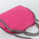 Stella MacCartney Chain Falabella Bag Polyester 2way Pink 391698 Auth BA14406A-6