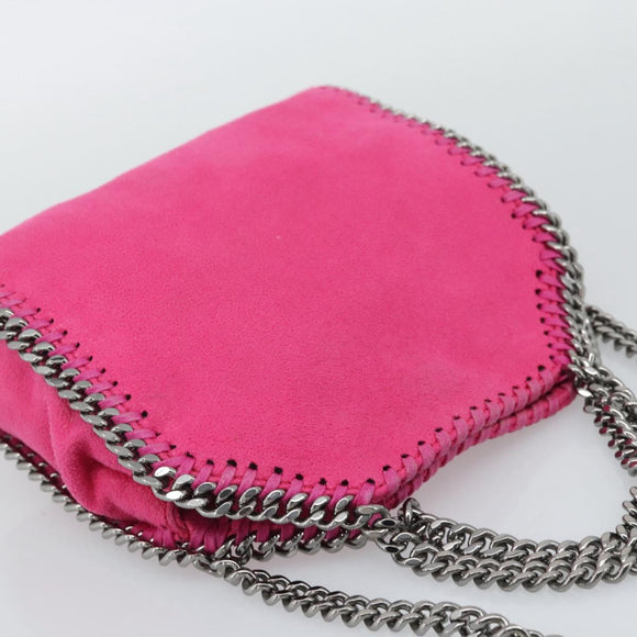 Stella MacCartney Chain Falabella Bag Polyester 2way Pink 391698 Auth BA14406A
