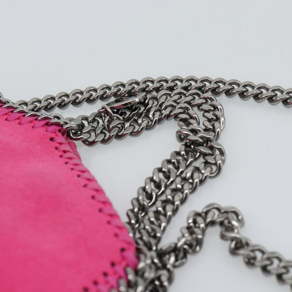 Stella MacCartney Chain Falabella Bag Polyester 2way Pink 391698 Auth BA14406A