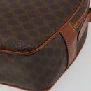 CELINE Macadam Canvas Shoulder Bag PVC Leather Brown Gold Auth BA14407A-14