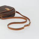 CELINE Macadam Canvas Shoulder Bag PVC Leather Brown Gold Auth BA14407A-7