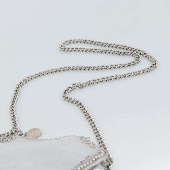 Stella MacCartney Chain Falabella Bag polyester 2way Silver Auth BA14408A