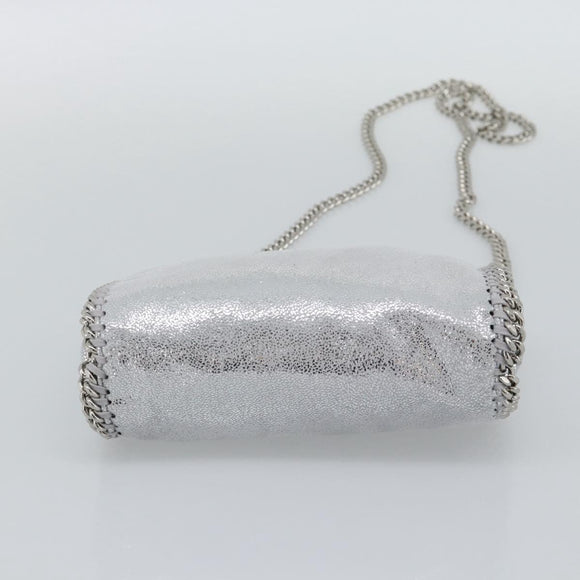 Stella MacCartney Chain Falabella Bag polyester 2way Silver Auth BA14408A