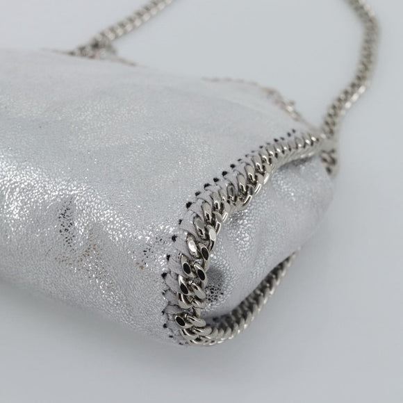 Stella MacCartney Chain Falabella Bag polyester 2way Silver Auth BA14408A