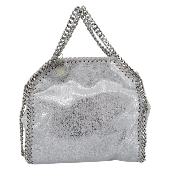 Stella MacCartney Chain Falabella Bag polyester 2way Silver Auth BA14408A